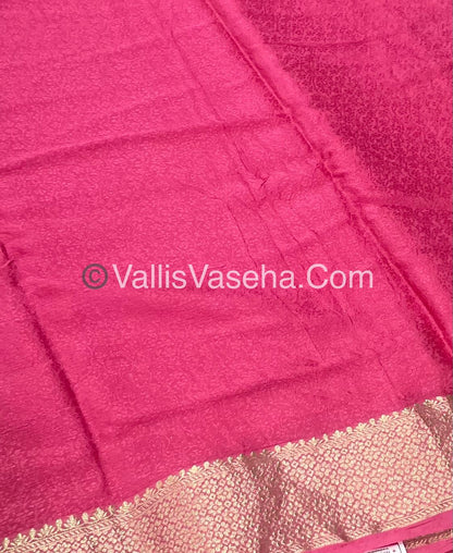 Semi Viscose / Semi Mysore Crepe Silk Variety - Embossed Design - VVSMC002