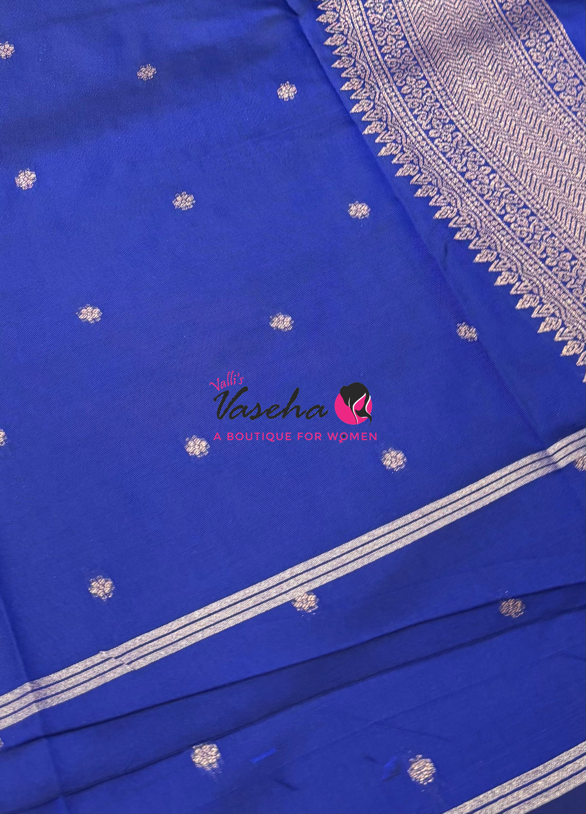 Semi Soft Silk  - Blue Shade - VVSSS041