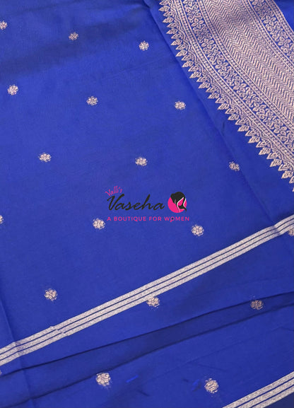 Semi Soft Silk  - Blue Shade - VVSSS041