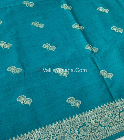 Banarasi - Heritage Silk - Semi Kathan Silk - Blue  Shade- VVBHS004