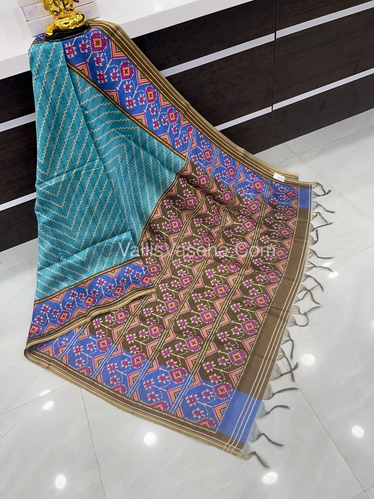 Semi Tussar Saree  - VVSTS009