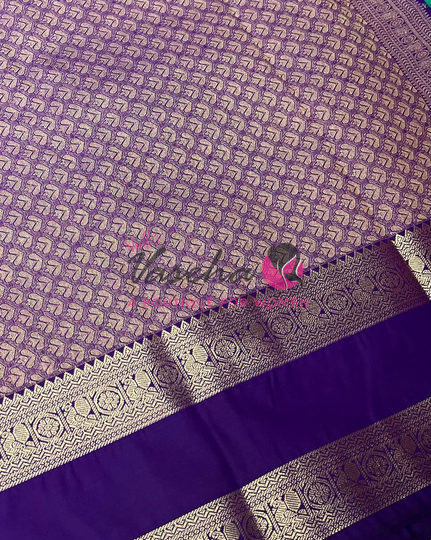 Semi Bridal Kanchi Silk  - Korvai - Premium- VVSKS008