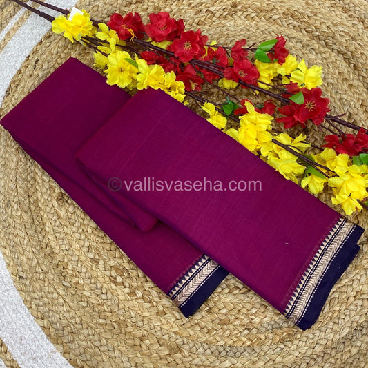 Narayanapet Mercerised Cotton Saree - VVNMC001