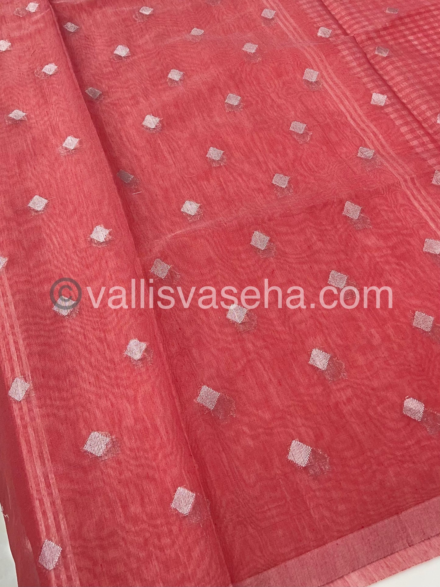 Nayanthara Inspired Checks Tissue Sarees | Nayanthara Hit Design |- VVNTS001 - Peachish Merun shade