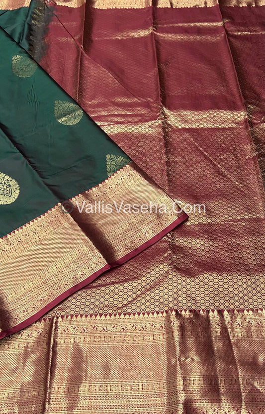 Half Mix - Pure Soft Silk Saree - VVPSS031