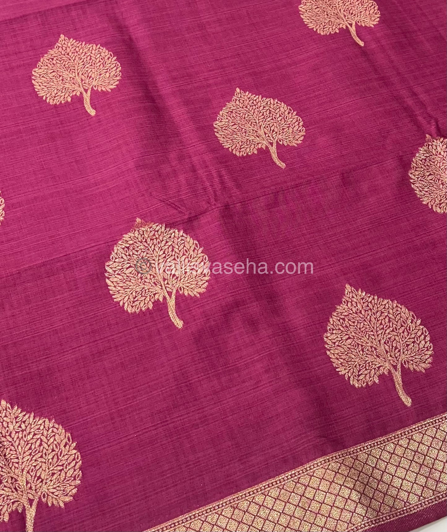 Banarasi - Heritage Silk - Semi Kathan Silk - Dark Pink Shade - VVBHS007