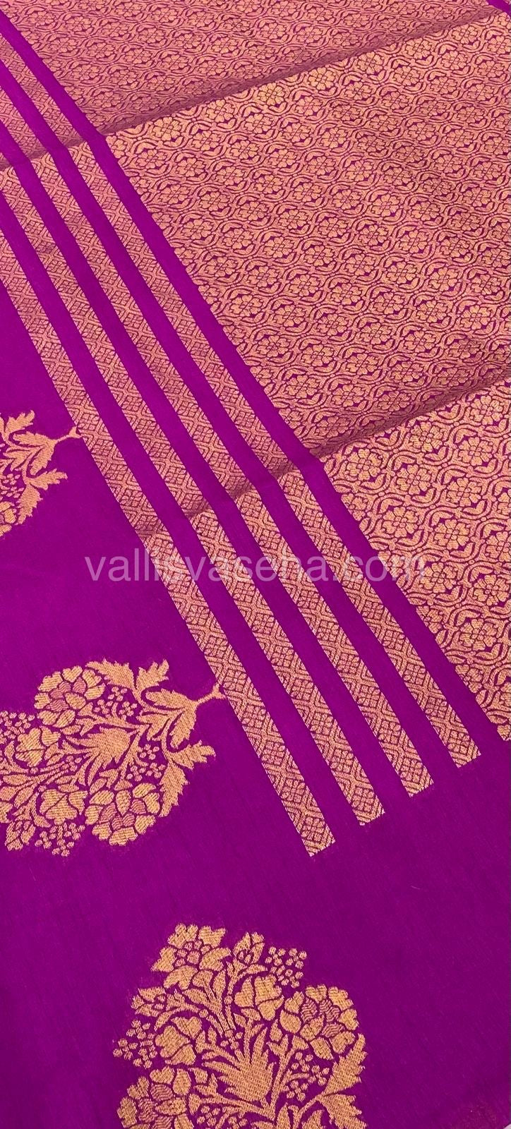 Mulberry Semi Silk - Purplish Pink Shade - VVMS001