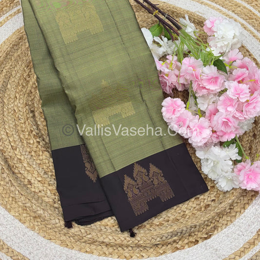 Half Mix - Pure Soft Silk Saree - VVPSS075