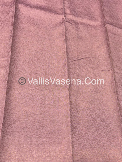Kanchi Semi Silk  - Red with Pink - VVKSS003