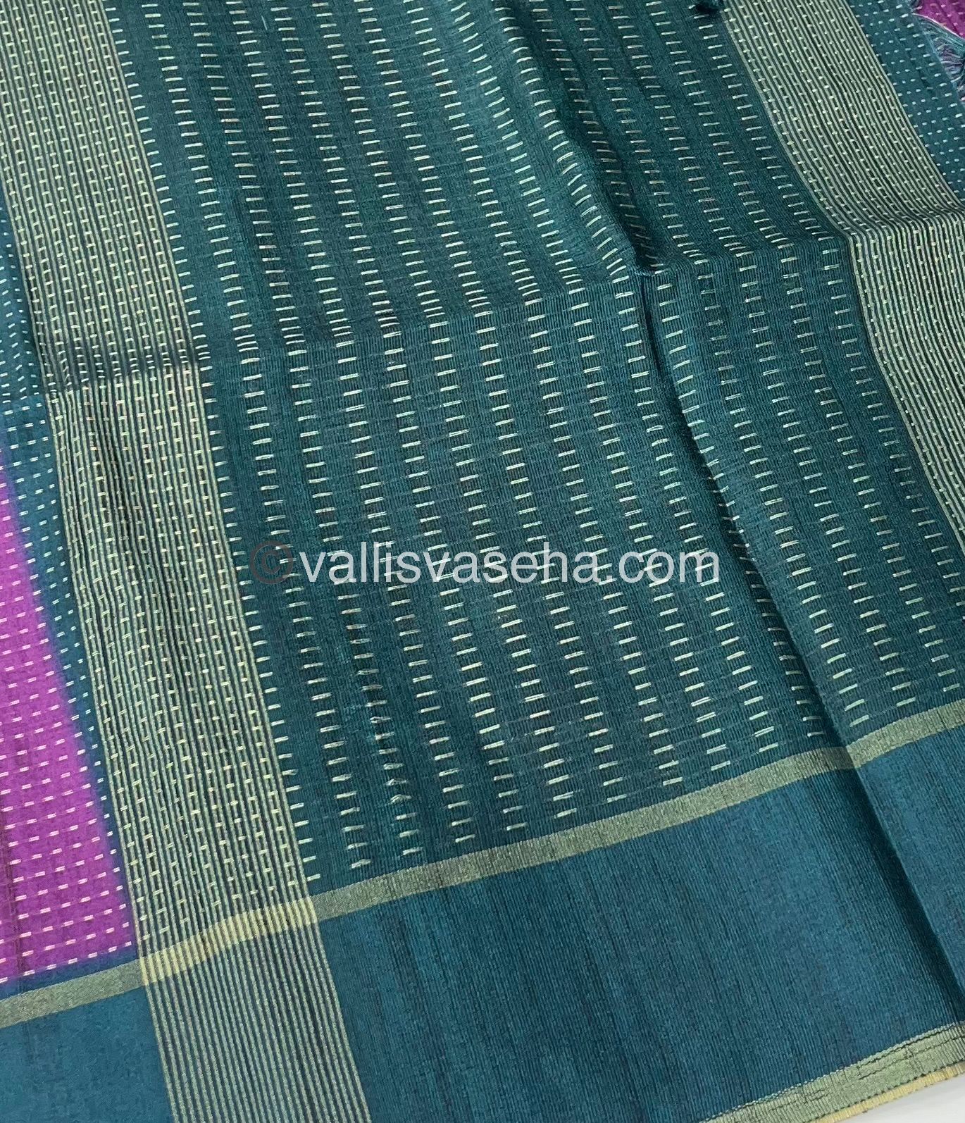 Semi Tussar Silk - Vairavoosi Design - VVSTS037