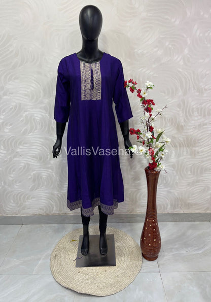Ready Made - Anarkali - Vichitra Silk -   VVRAK001