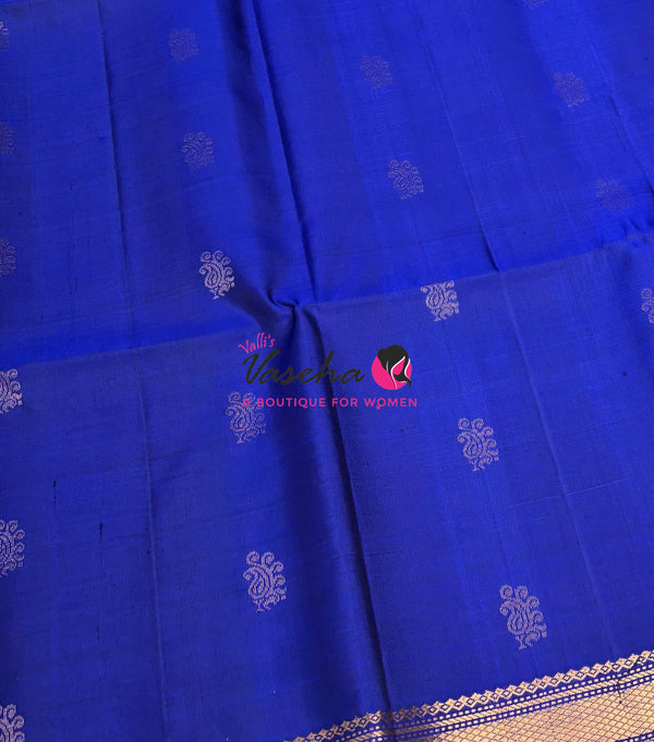 Pure Soft Silk Saree  - Blue Shade - VVPSS144