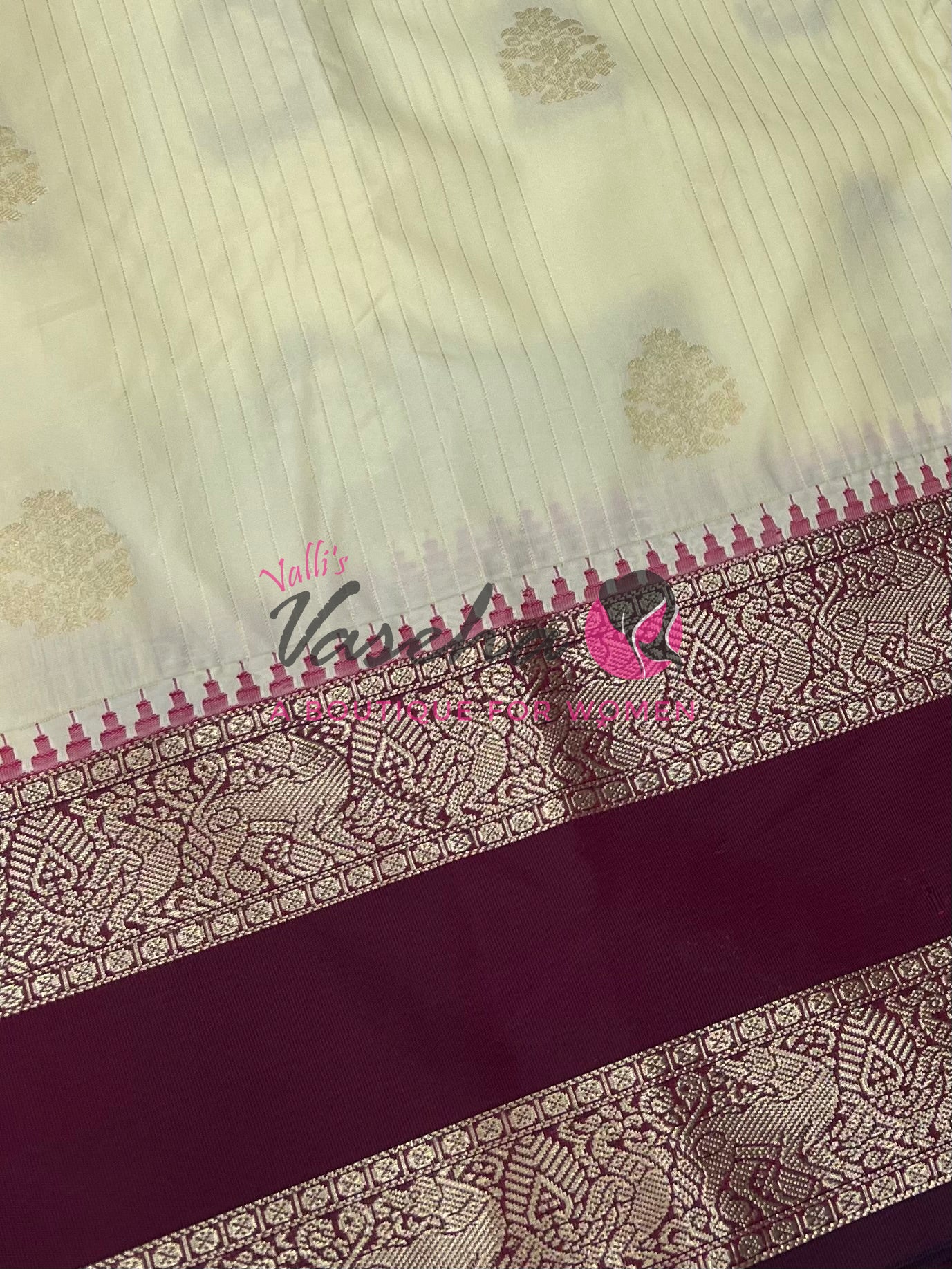 Semi Bridal Kanchi Silk  - Korvai - Premium- VVSKS008
