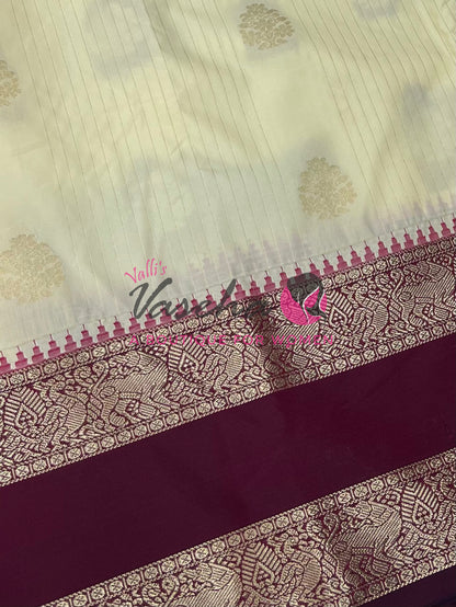 Semi Bridal Kanchi Silk  - Korvai - Premium- VVSKS008