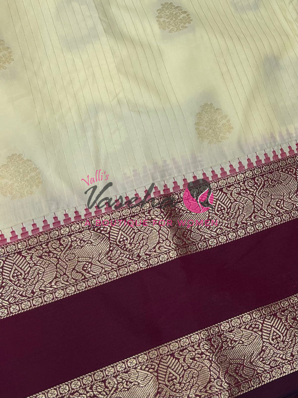 Semi Bridal Kanchi Silk  - Korvai - Premium- VVSKS008