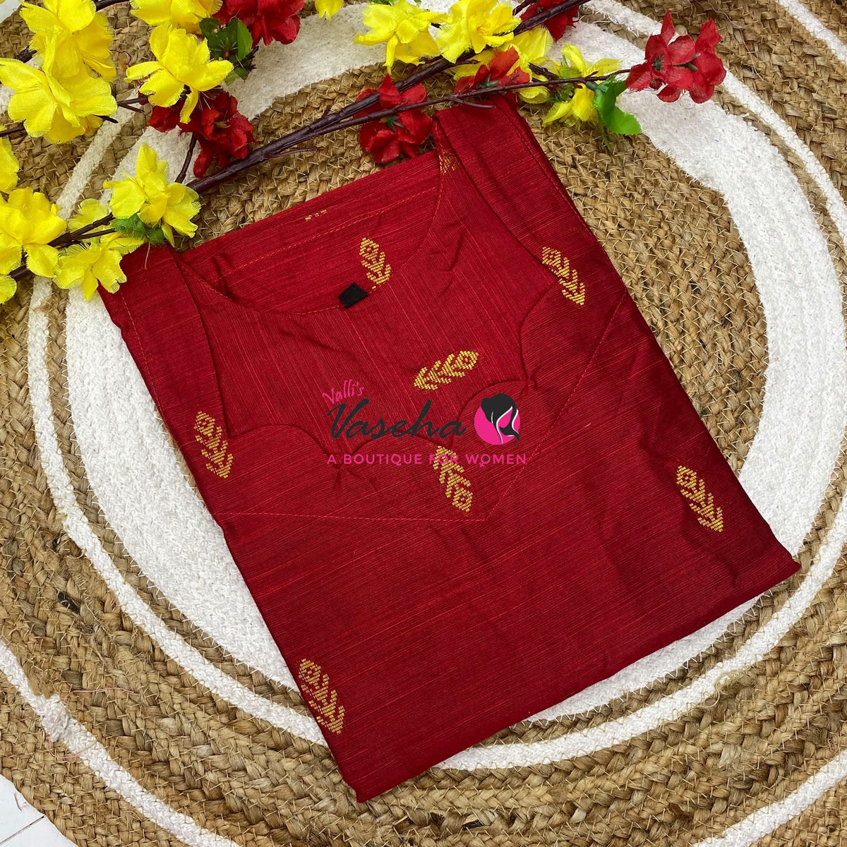 Ready Made - Semi Raw Silk - Kurti - VVSRK003