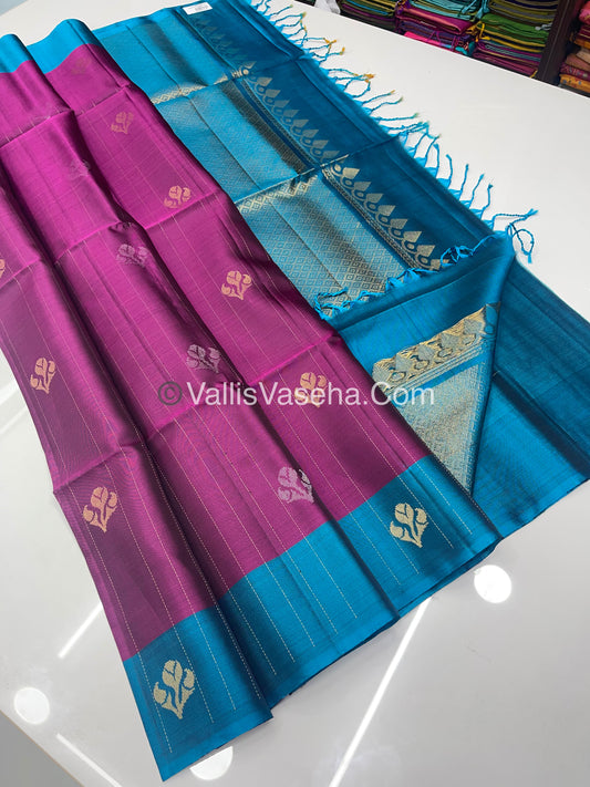 Half Mix - Pure Soft Silk Saree - VVPSS031