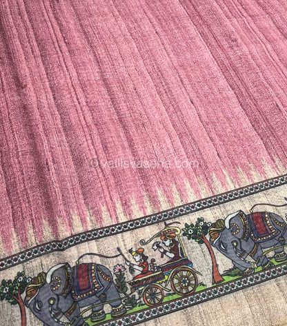 Semi Chanderi Saree - Digital Printed - VVSCD001