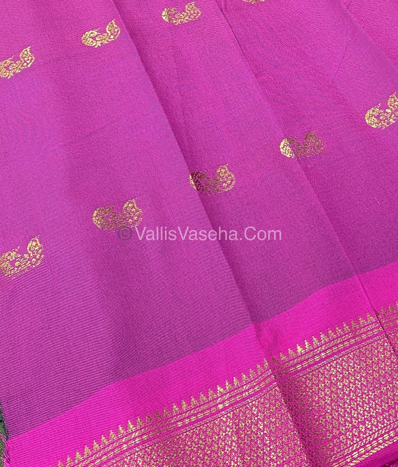 Semi Silk - Dual Green With Pink - VVSS001