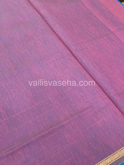 Semi Maheshwari Silk Cotton Saree - VVMSC006