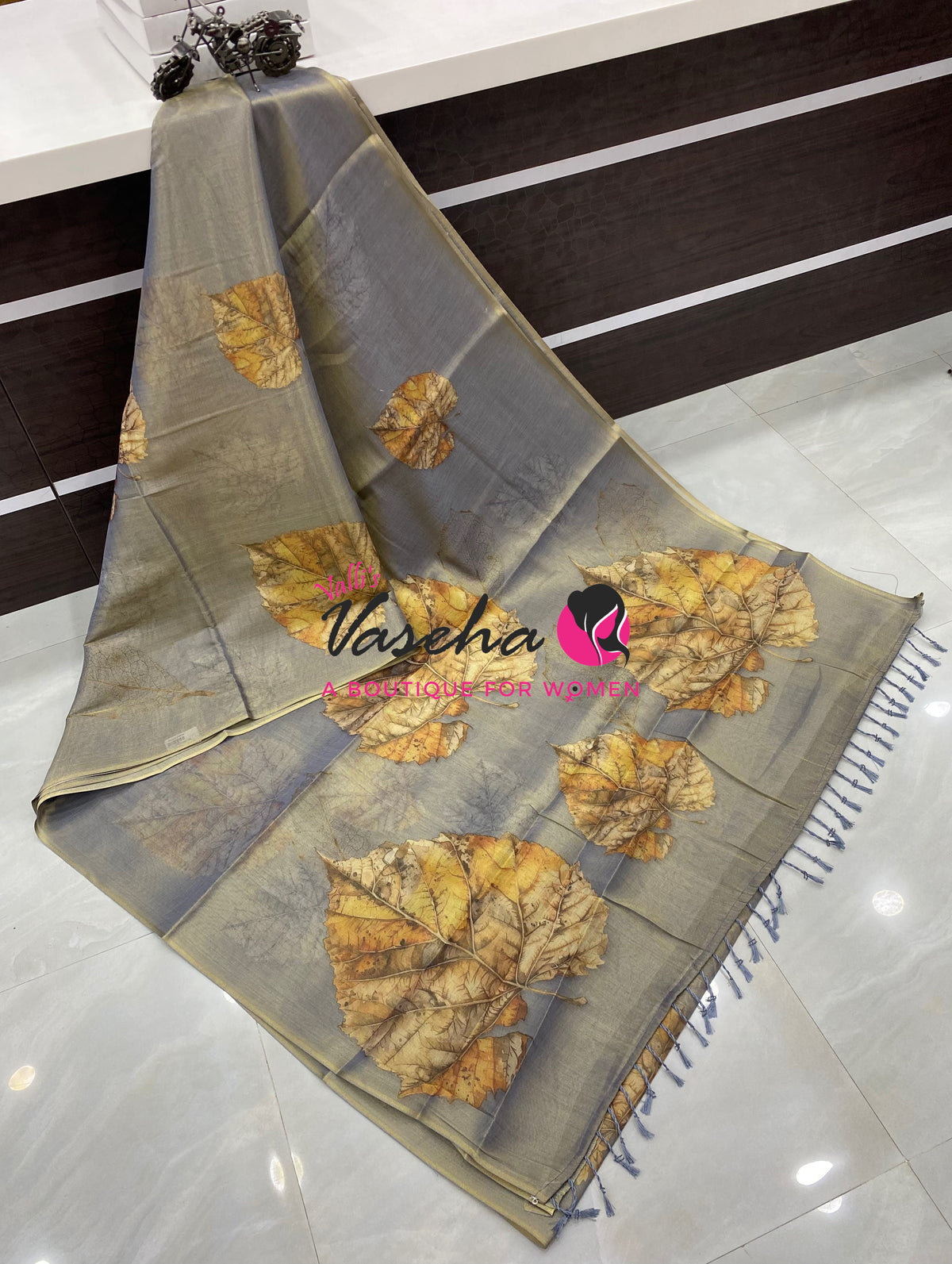 Linen Tissue Saree - VVLTS010