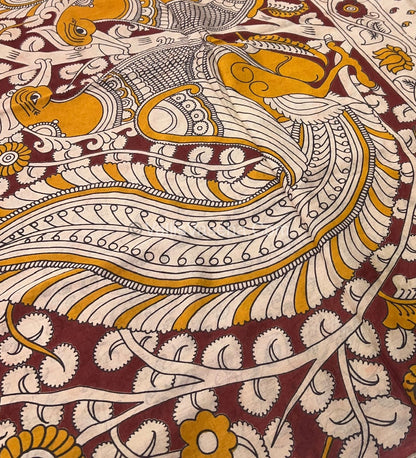 Pure Kalamkari Cotton Saree - VVPKC002