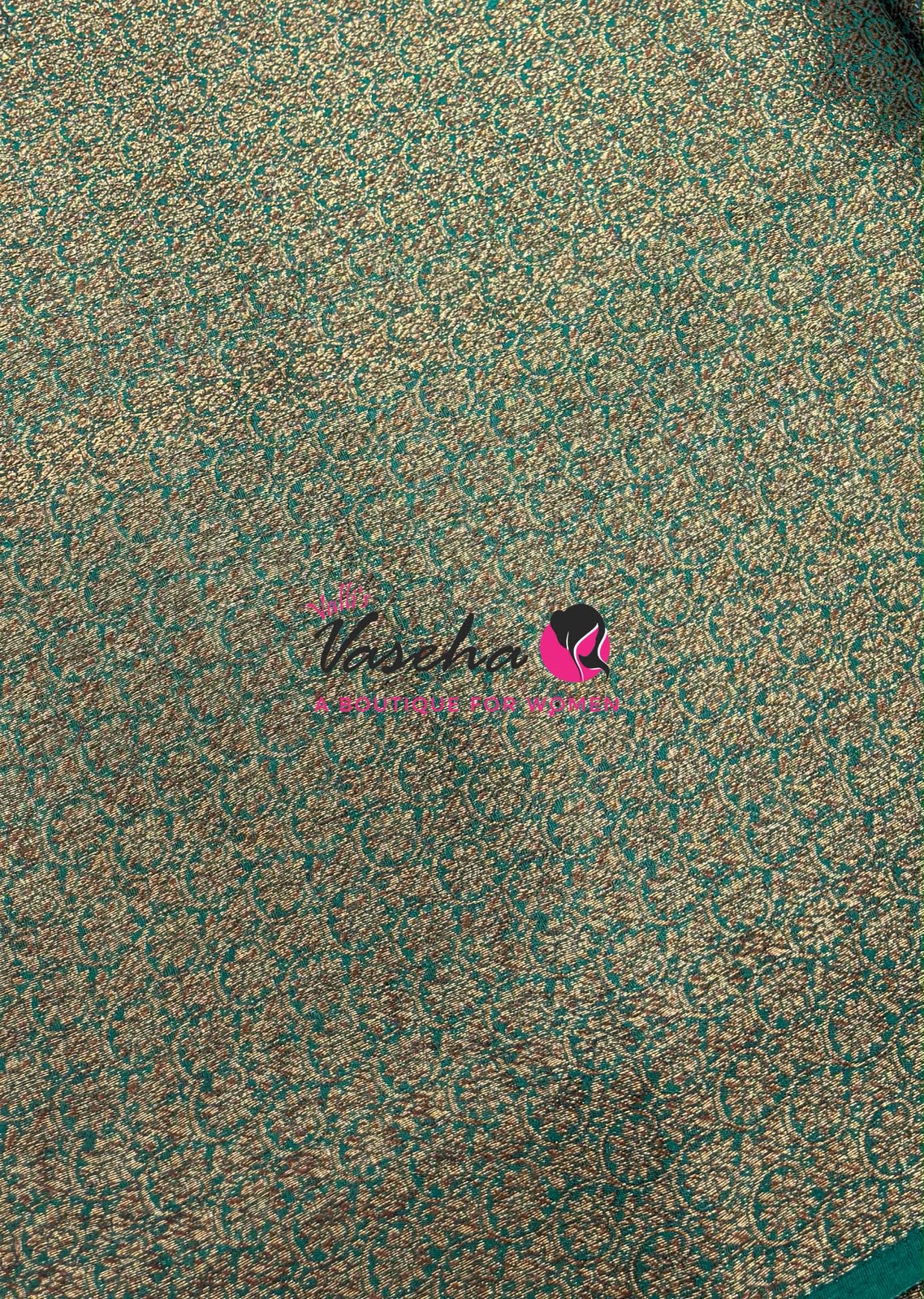 Bamboo Silk Saree - Light Pink with Blue - VVBSS018