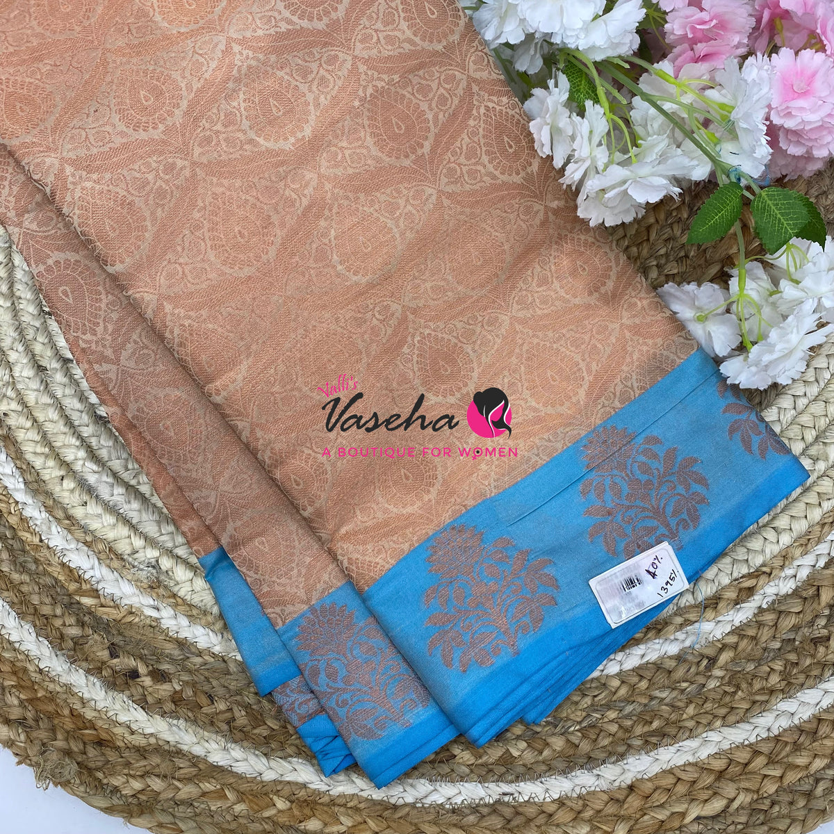 40% less - Offer Saree - Semi Banarsi Silk Saree - VVDS008