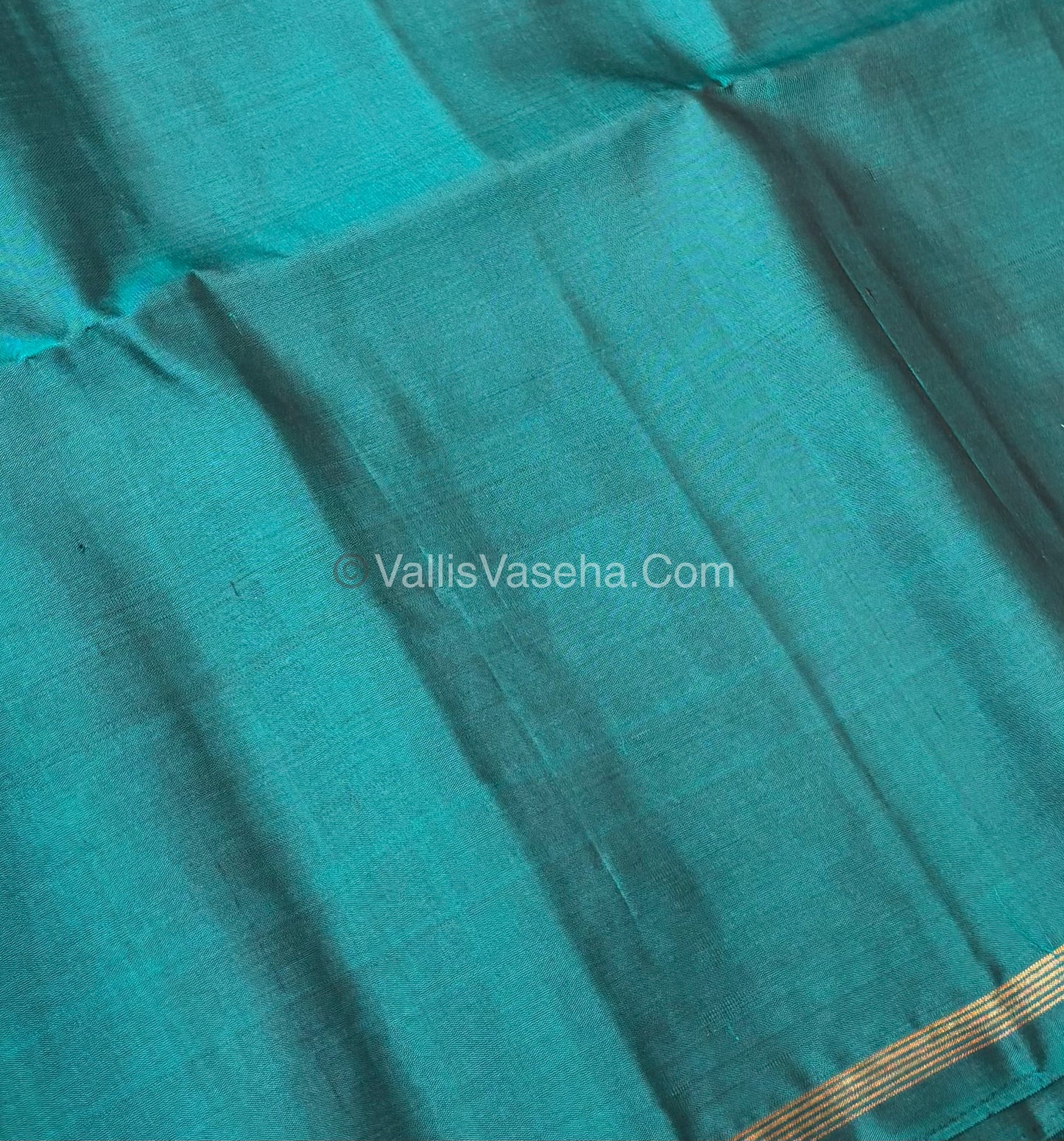 Pure Soft Silk Saree  - Green & Blue Combo  - VVPSS055
