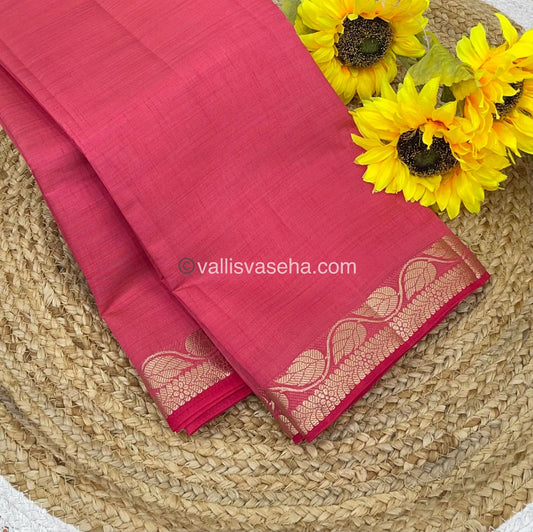 Semi Tussar Silk - Peach Shade - VVSTS003