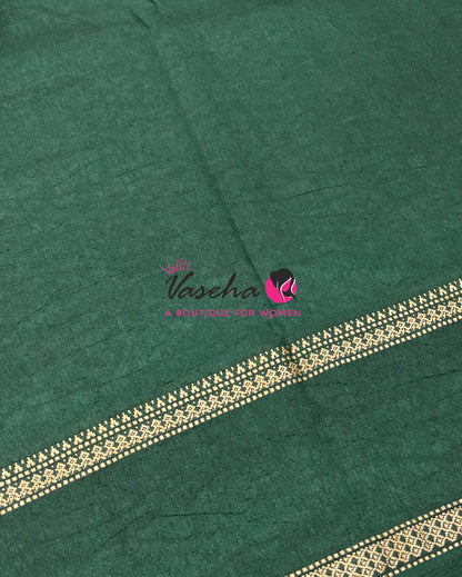 Casual Wear - Semi Printed Silk - Fancy Mixed Variety - Green   - VVFMC008