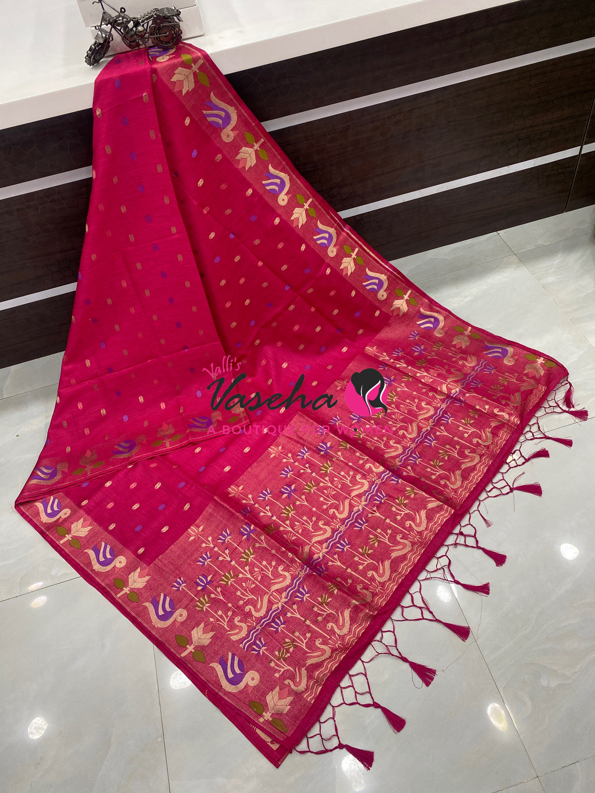 Banarasi - Heritage Meenakari Silk - Pink Shade - VVBHS014