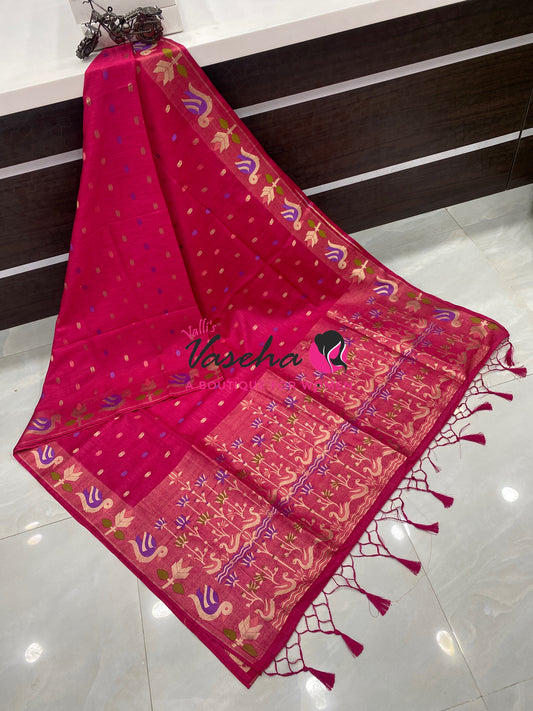 Banarasi - Heritage Meenakari Silk - Pink Shade - VVBHS014