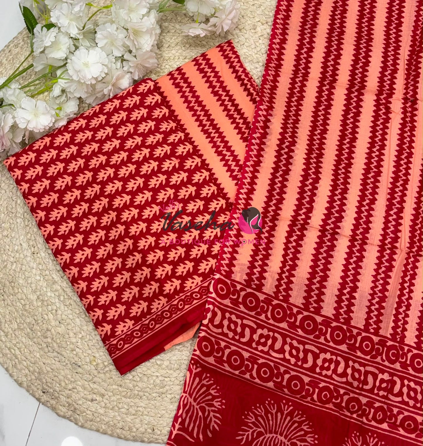 Pure Mul Mul Cotton | Unstitched Material | VVUSM065