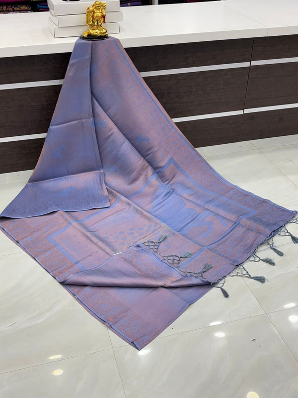 50% less - Offer Saree - Semi Soft silk Saree   - VVDS007