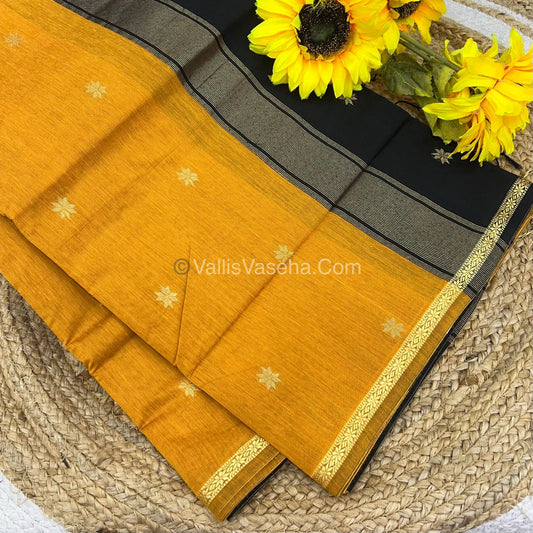 Semi Maheshwari Silk Cotton Saree - VVMSC002