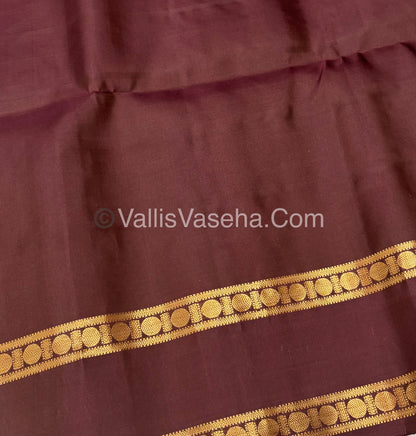 Pure Soft Silk Saree - Retta Petta Border- Mayil & Chakkaram - VVPSS057