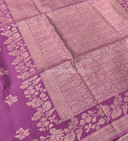 Banarasi - Heritage Silk - Semi Kathan Silk - Onion Pink Shade - VVBHS008