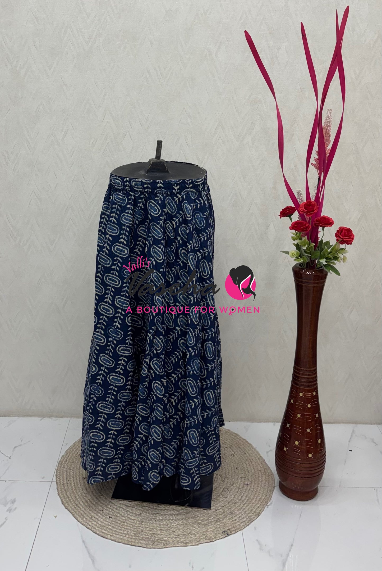 Skirts - Indigo Blue - 2XL Size - VVPS002