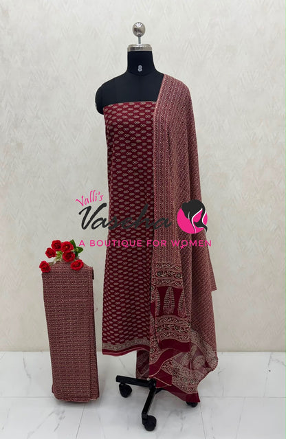 Pure Mul Mul Cotton | Unstitched Material | VVUSM079