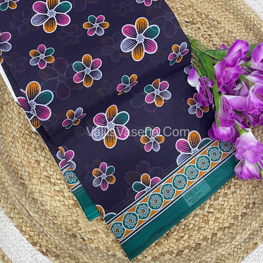 Pure Cotton Voile Saree | VVPVC004