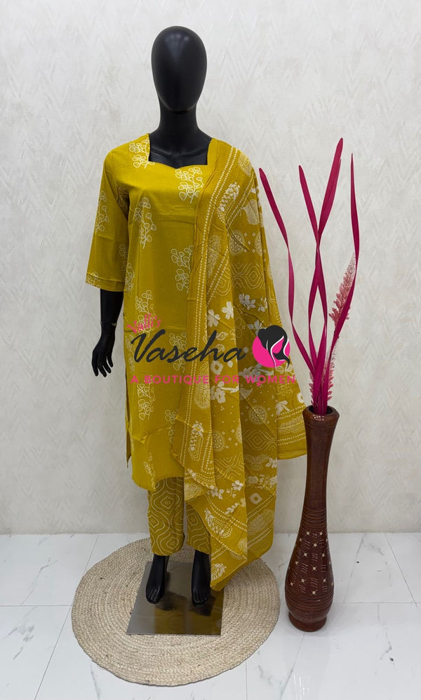 Readymade 3pc Set - Cotton - VVRMS017