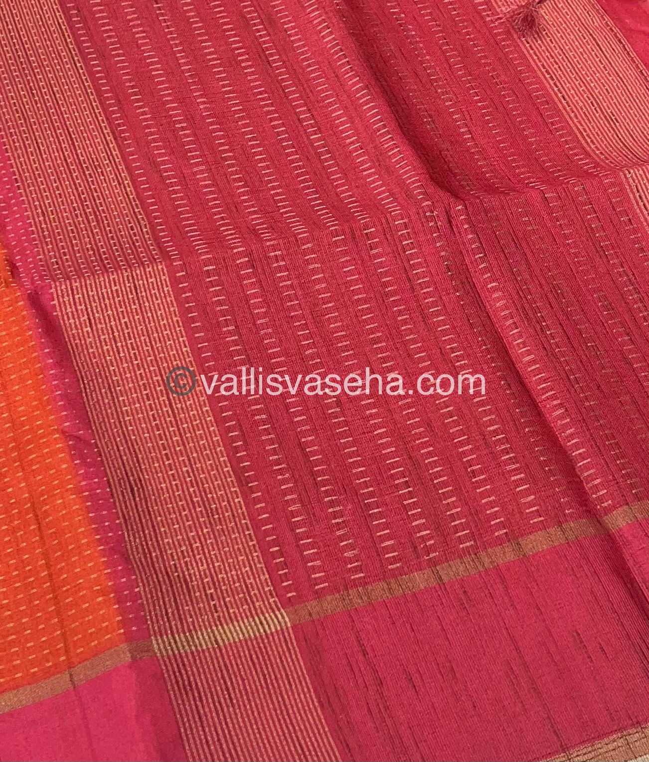 Semi Tussar Silk - Vairavoosi Design - VVSTS037
