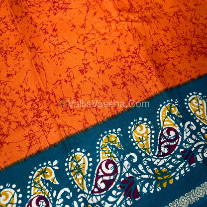 Budget Friendly Sarees - Casual Wear Sarees - Crackle Silk - VVCS002