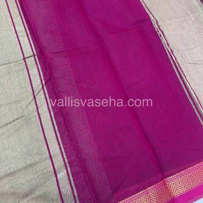 Fancy Mixed Cotton - chikku With Pink Shade - VVFMC005