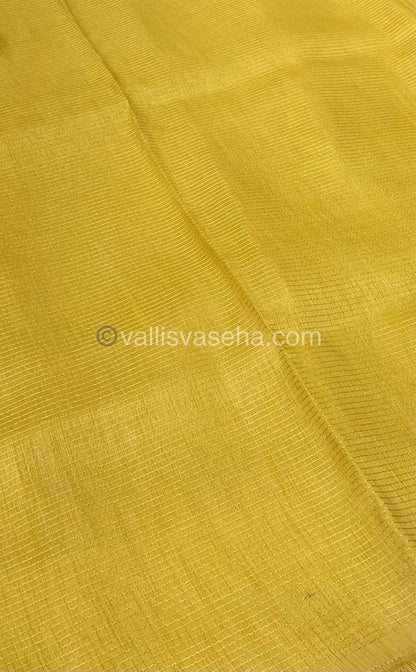 Organza Saree -yellow Shade  - VVOS001