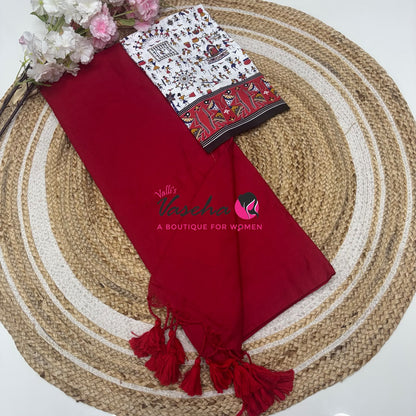 Budget Friendly Sarees - Casual Wear Sarees - Khadi Cotton Sarees - VVKCS028
