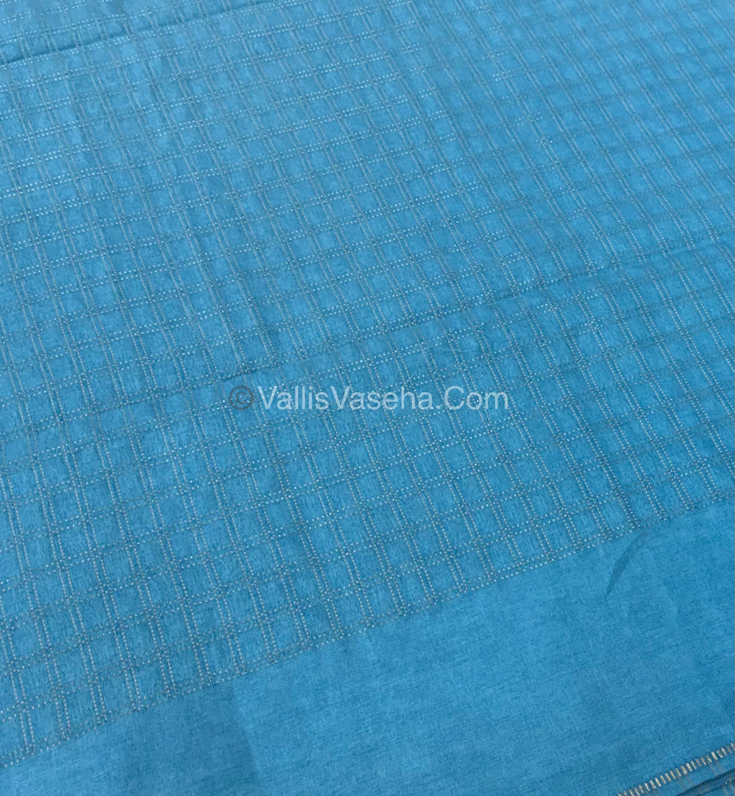 Bhagalpuri Semi Tussar Saree - Blue Shade - VVBTS001