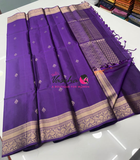 Pure Soft Silk Saree  - Purple Shade - VVPSS135