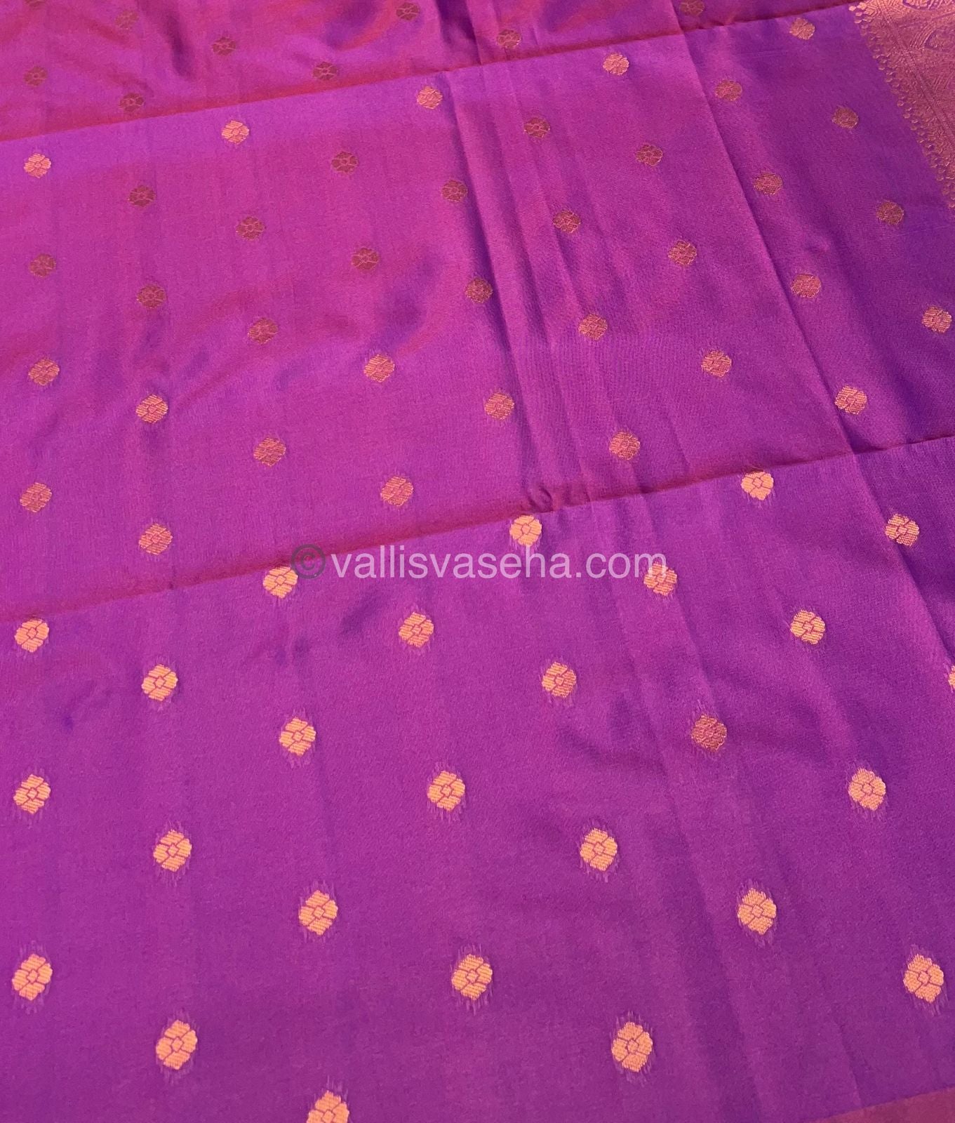 Semi Soft Silk - Border less - Purple Shade -VVSSS007